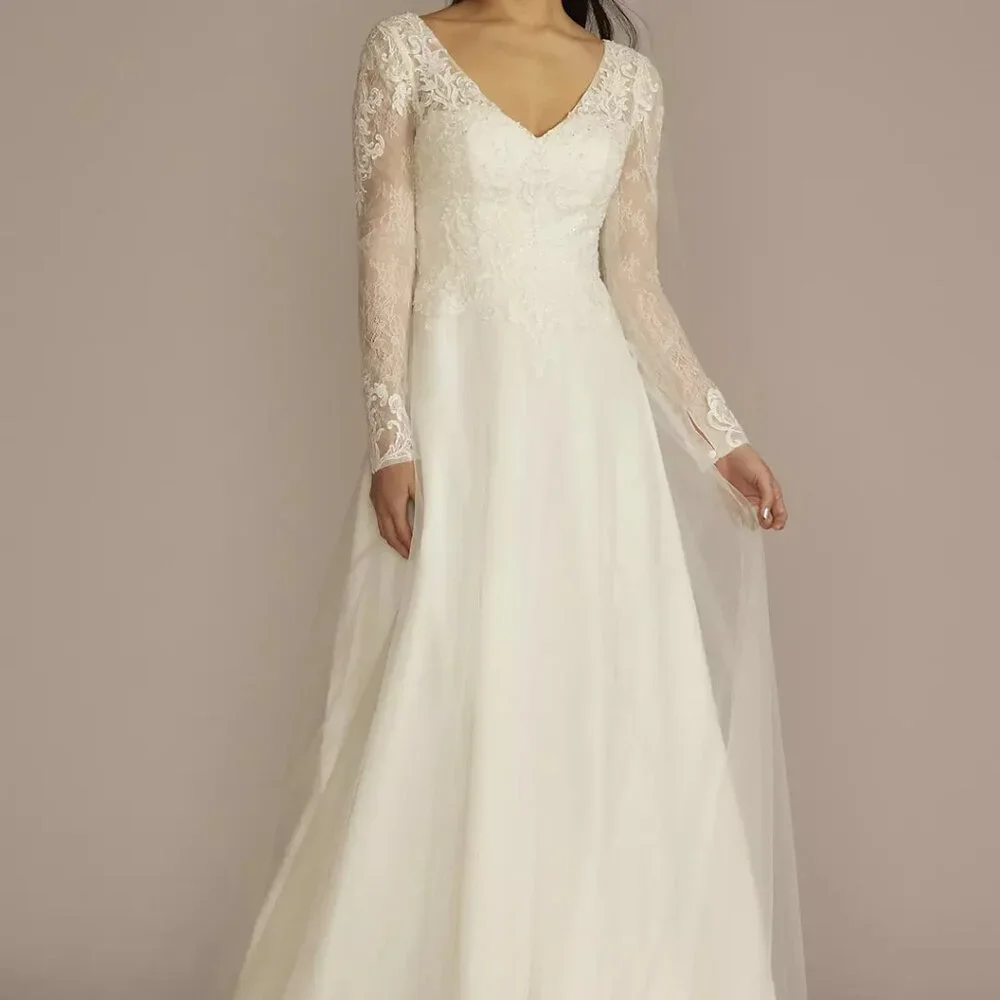 navy blue dress for baby girl DAVID'S BRIDAL